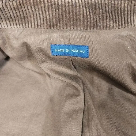 Vintage Polo Ralph Lauren Men's Size M BrownCorduroy 3/2 Roll Jacket Lined